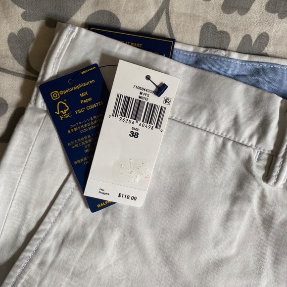 Polo Ralph Lauren White Shorts (Men, size 38, BNWT) - Picture 4 of 9